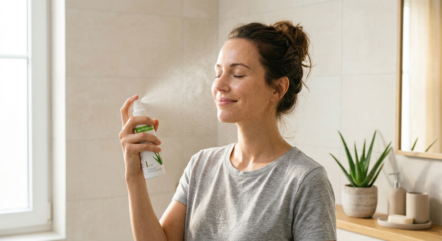 Spray Facial Aloès : Peau Apaisée, Hydratée & Rayonnante au Quotidien pour Seniors